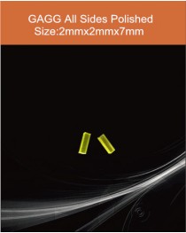 GAGG Ce scintillation crystal, GAGG Ce scintillator, GAGG Ce Crystal,   Ce:Gd3Al2Ga3O12 crystal, 2x2x7mm